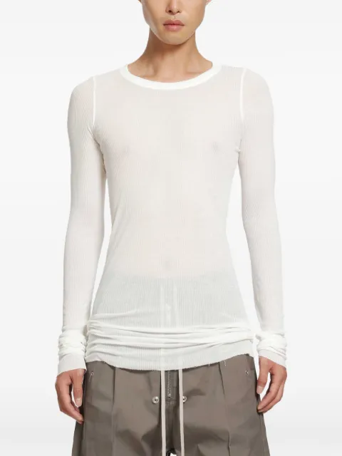 Rick Owens Tower ribbed long-sleeve T-shirt
