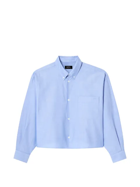 A.P.C. chemise boutonnée à coupe crop