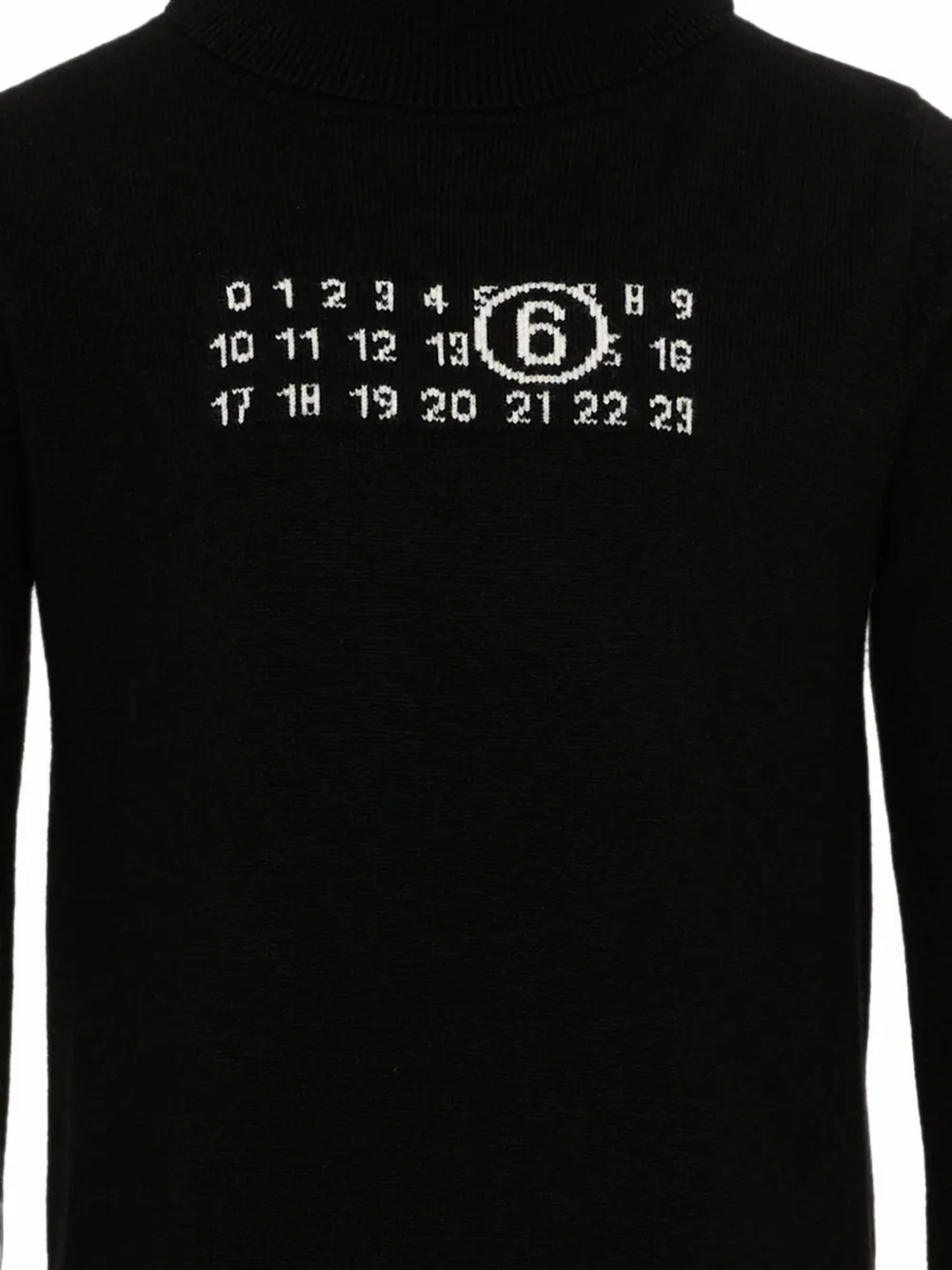 MM6 Maison Margiela Kids Numeric Signature coltrui Zwart
