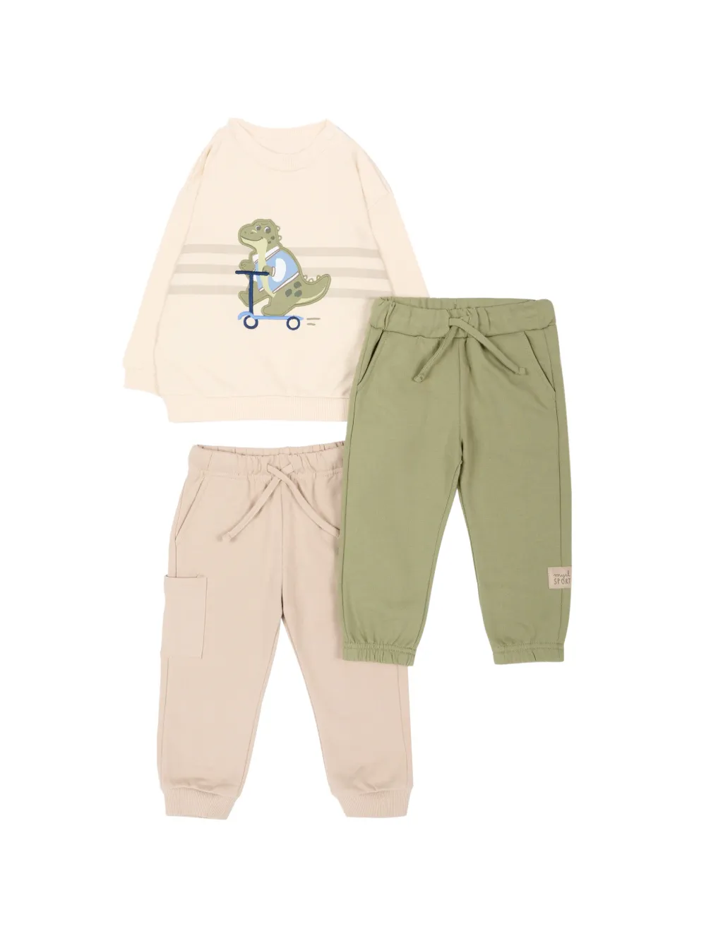 Mayoral graphic-print track pants - Toni neutri