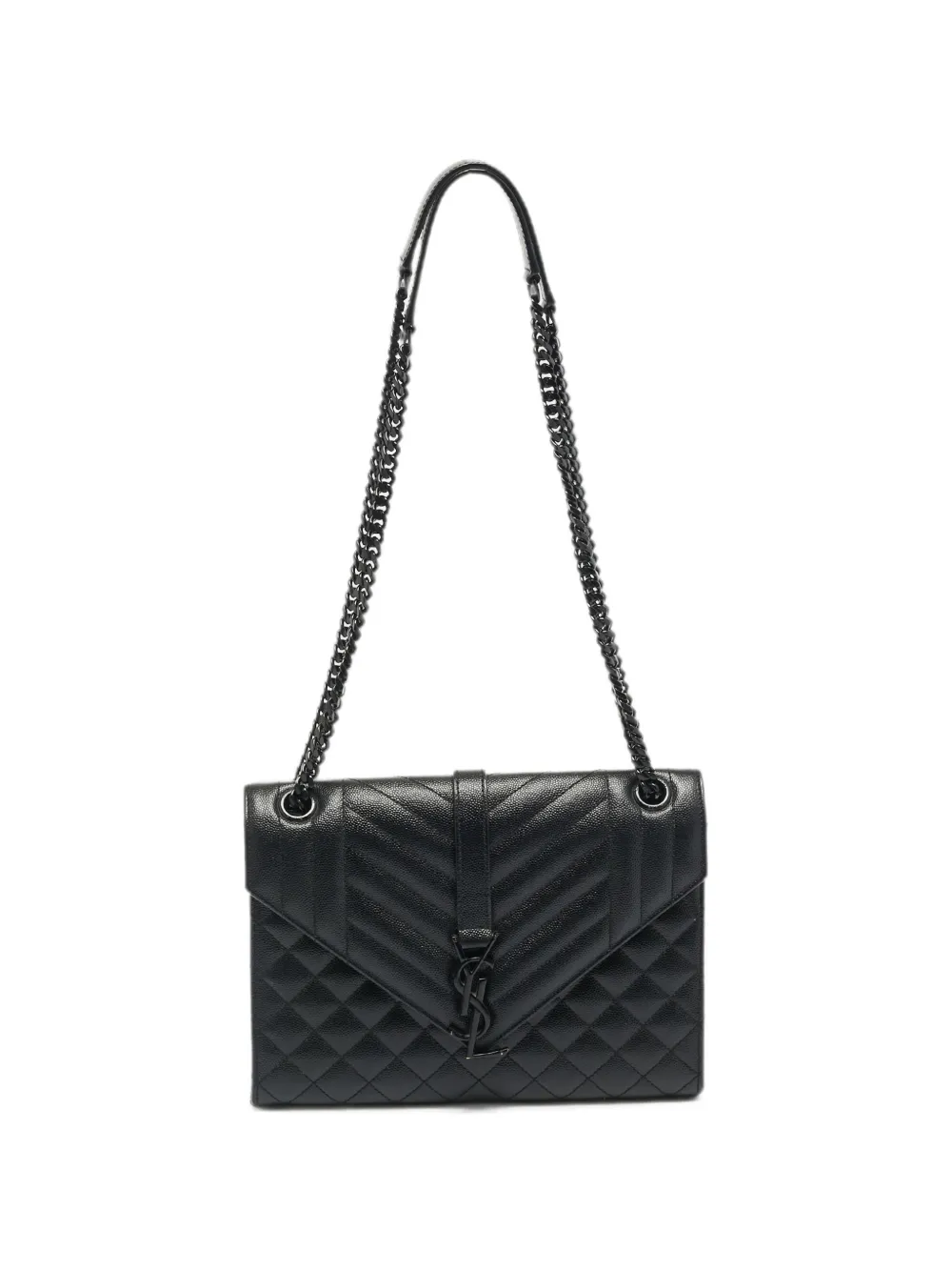 Saint Laurent Pre-Owned 2017 Schultertasche aus Matelassé-Leder - Schwarz