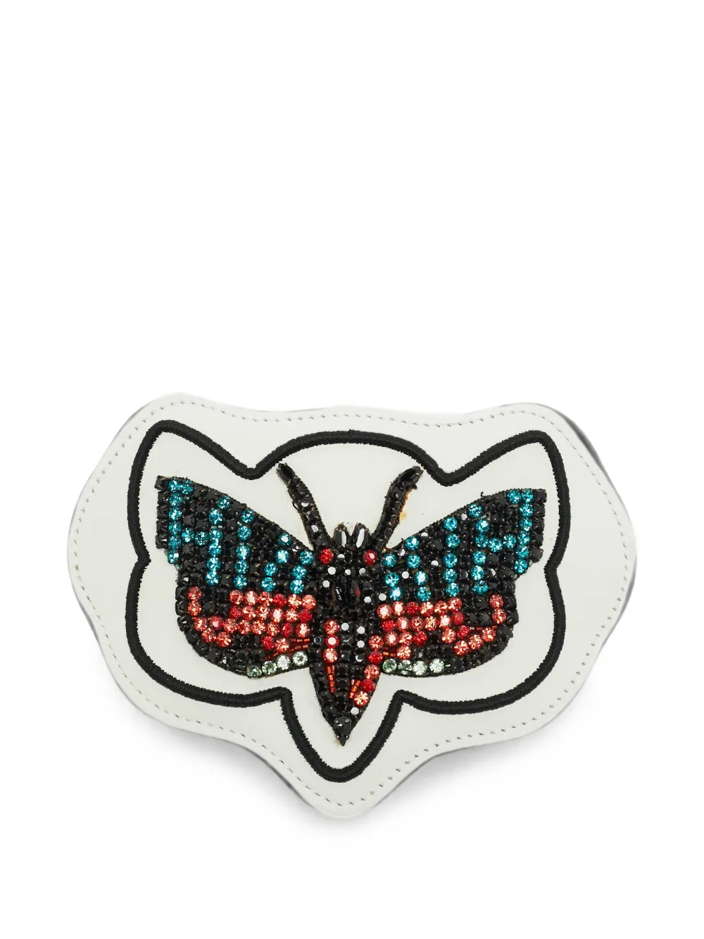 Gucci Pre-Owned Ace crystal-embellished patch - Bianco