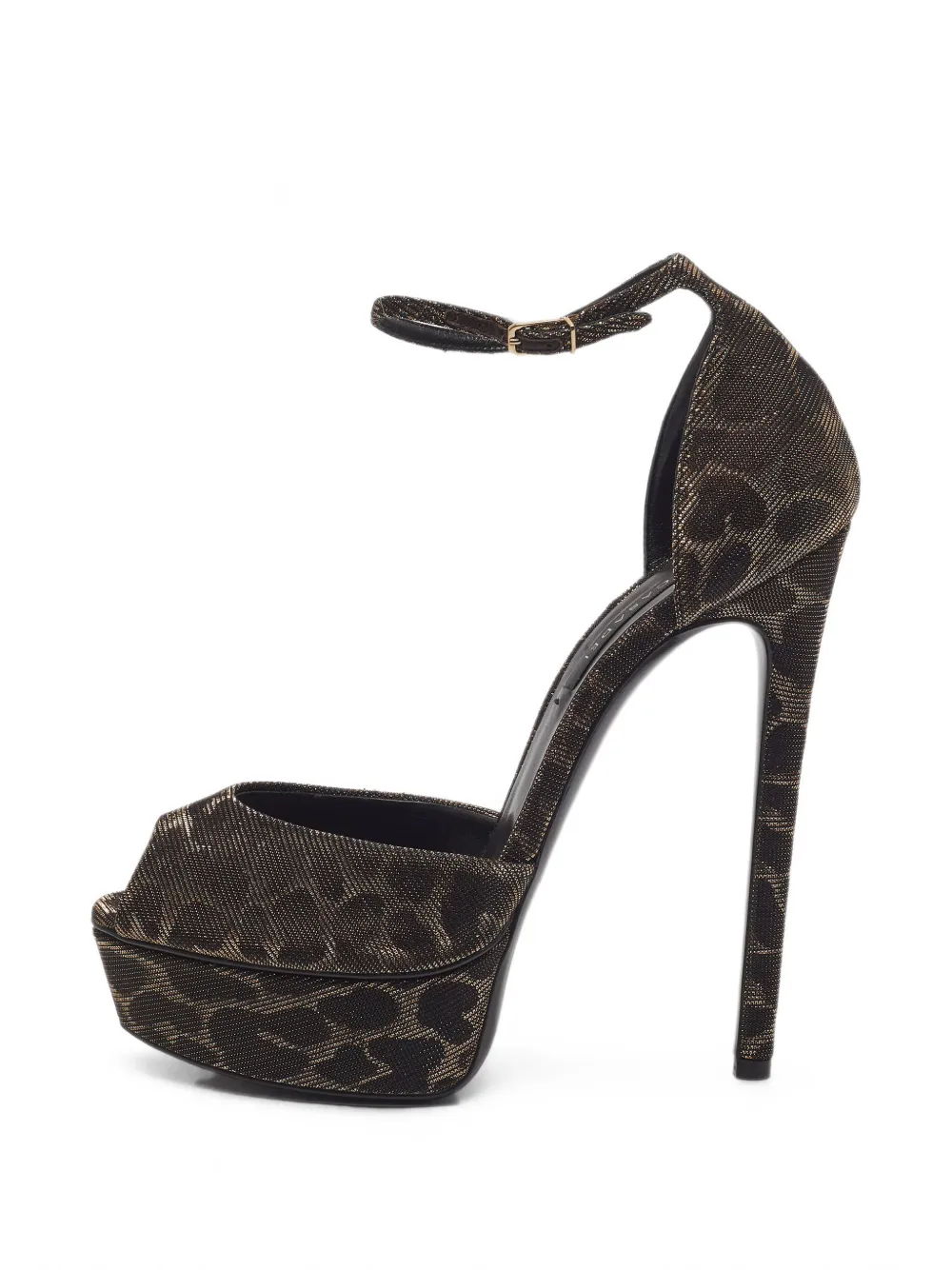 Casadei Vintage leopard-print heeled sandals - Braun