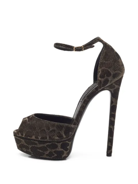 Casadei Vintage leopard-print heeled sandals