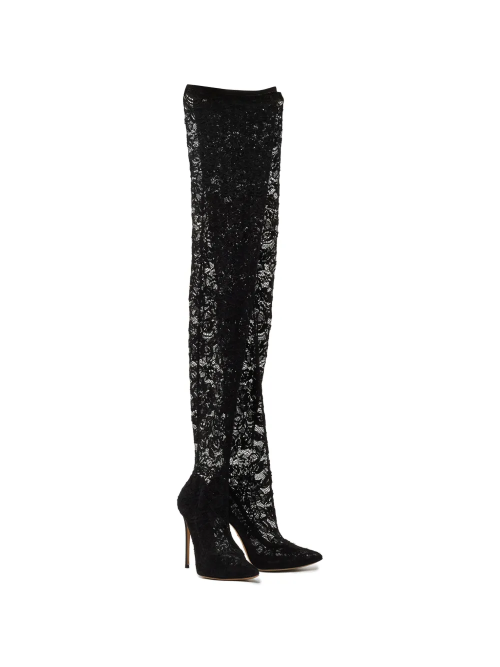 Dolce & Gabbana Pre-Owned Stiefel mit Spitze - Schwarz