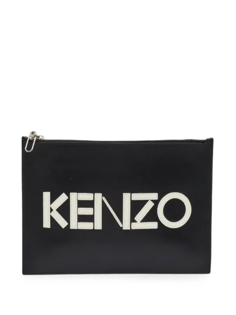 Kenzo Pre-Owned باوتش جلد بطبعة شعار الماركة