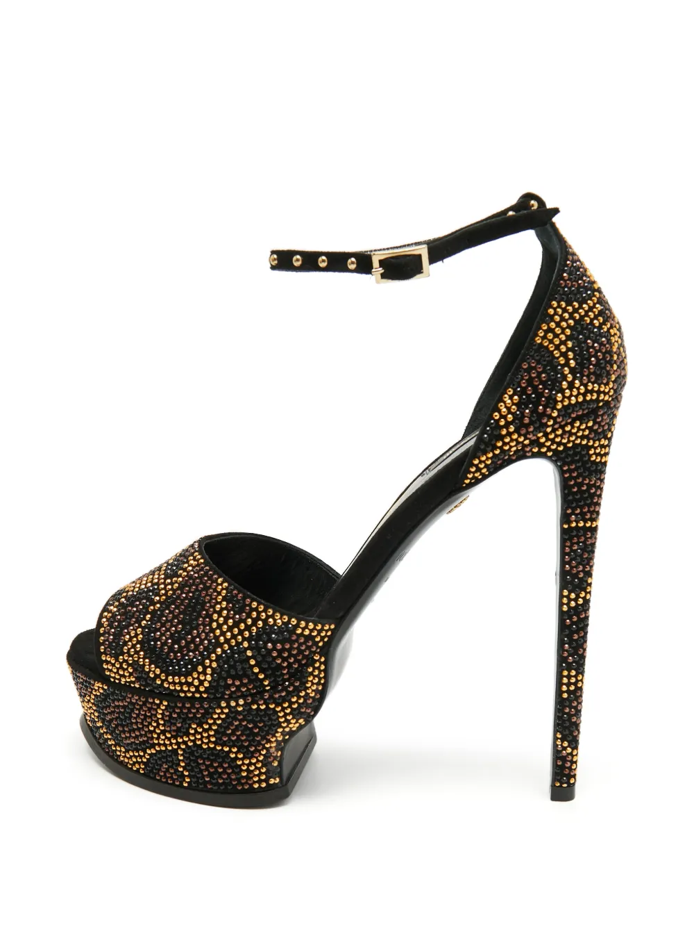 Roberto Cavalli Vintage sandales cloutées à plateforme - Noir Roberto Cavalli Vintage sandales cloutées à plateforme - Noir