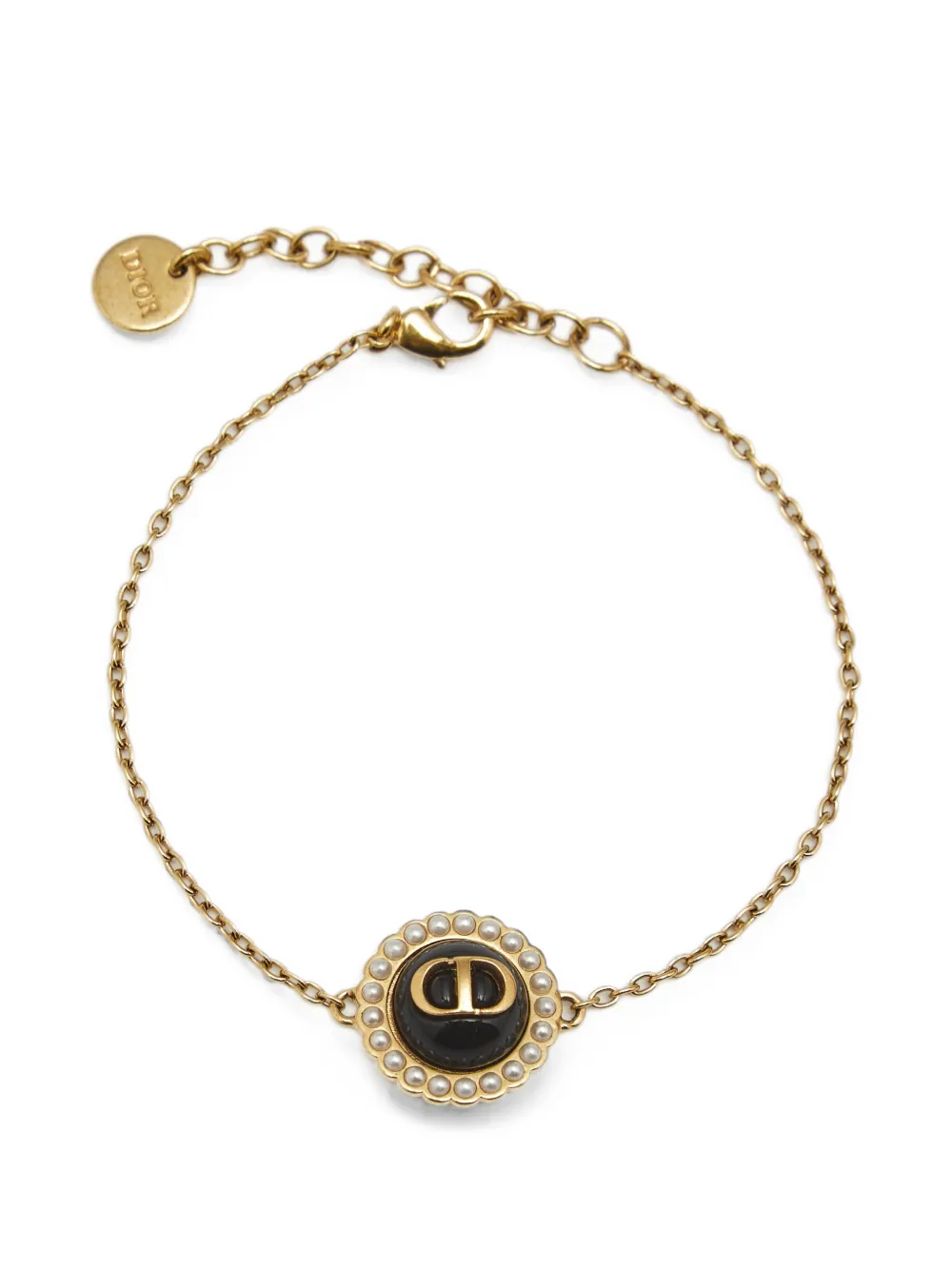 Christian Dior Pre-Owned CD-logo bracelet - Gold