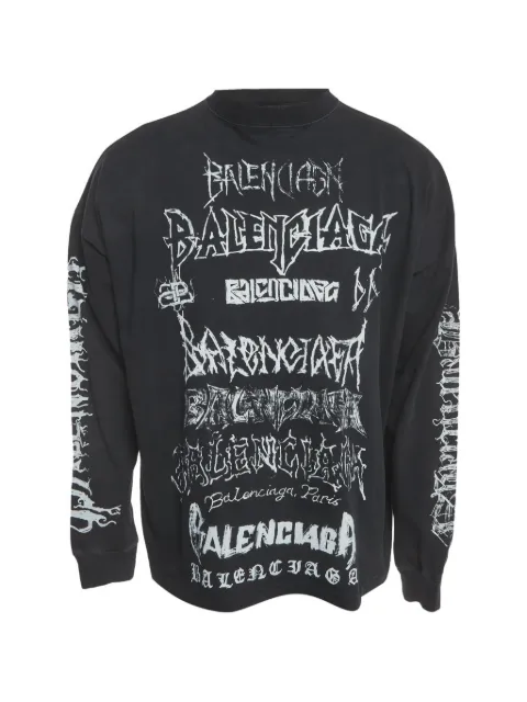 Balenciaga Pre-Owned printed crew-neck sweatshirt
