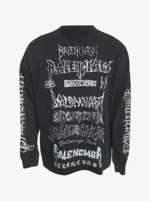 Balenciaga Pre-Owned sudadera estampada con cuello redondo