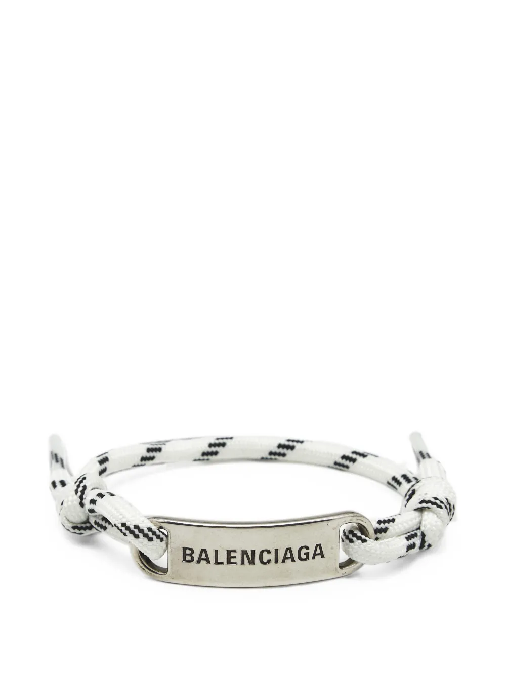 Balenciaga Pre-Owned Armband mit Logo - Silber