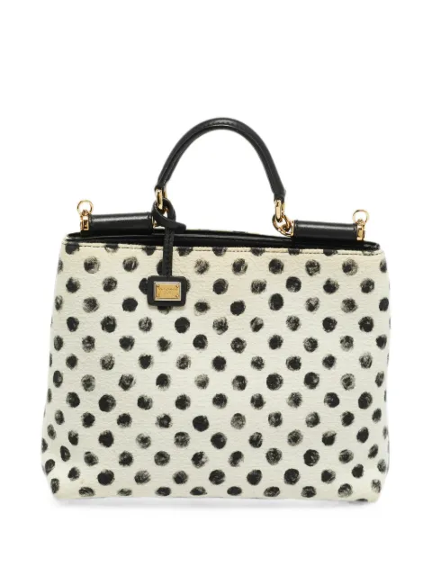 Dolce & Gabbana Pre-Owned Miss Sicily polka-dot tote bag