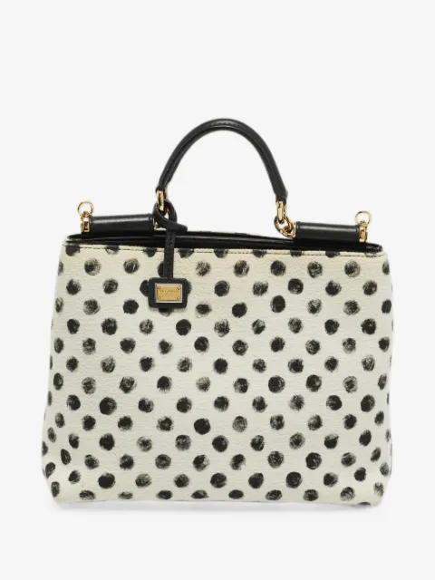 Dolce & Gabbana Pre-Owned Miss Sicily polka-dot tote bag