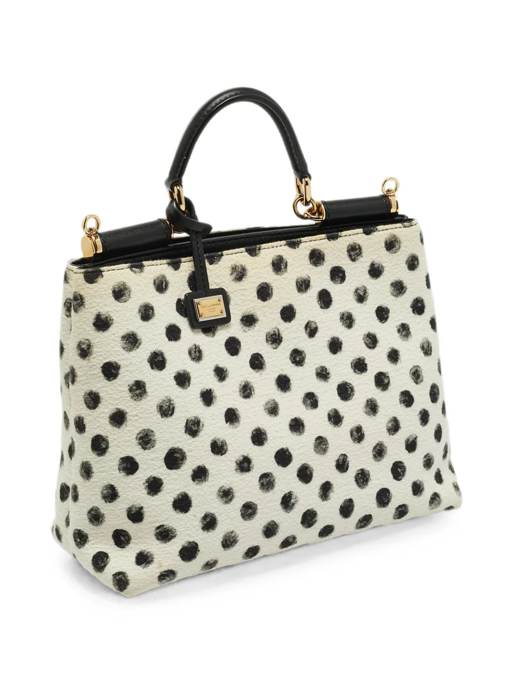Dolce & Gabbana Pre-Owned Miss Sicily shopper met stippen Wit