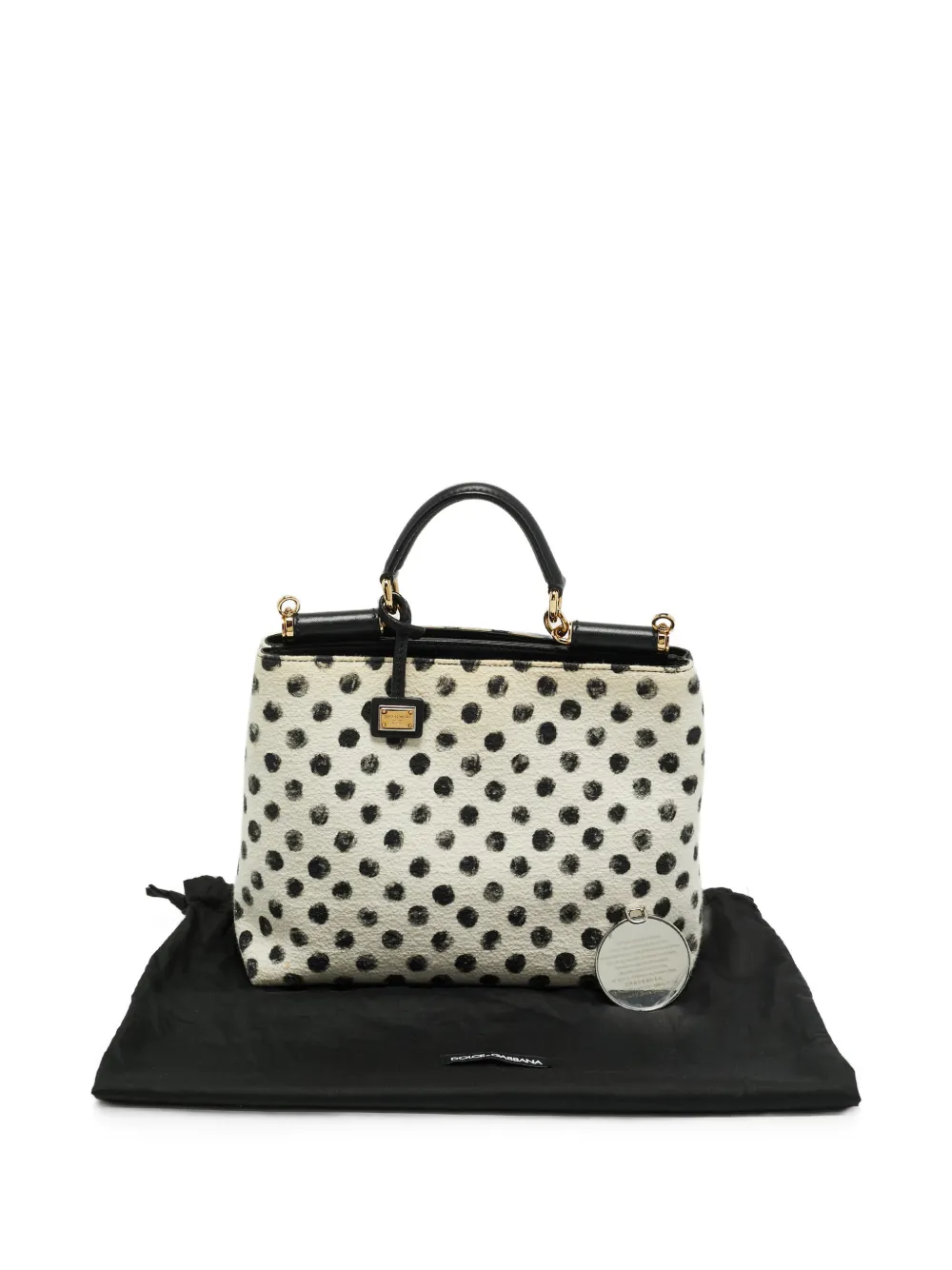 Dolce & Gabbana Pre-Owned Miss Sicily shopper met stippen Wit