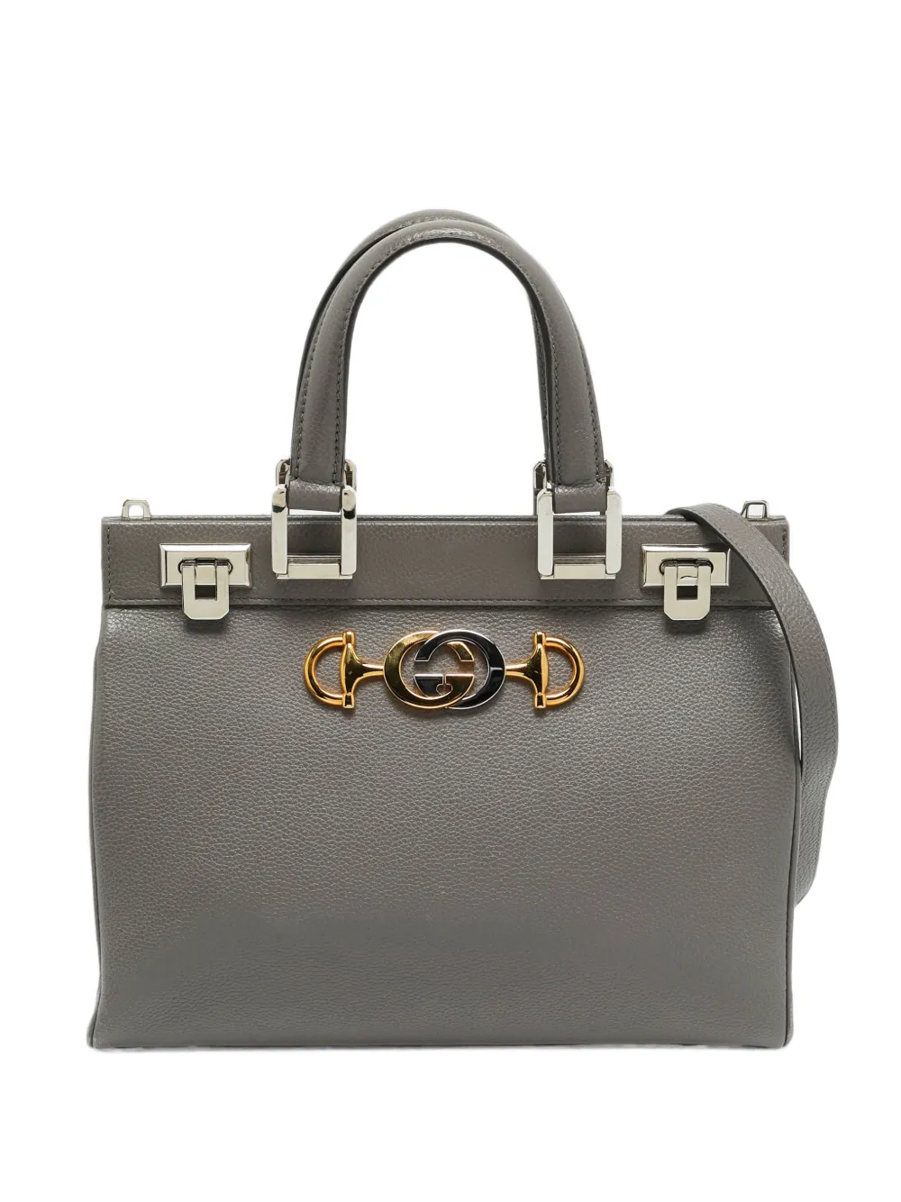 Gucci Pre-Owned mini Zumi leather tote bag - Grigio