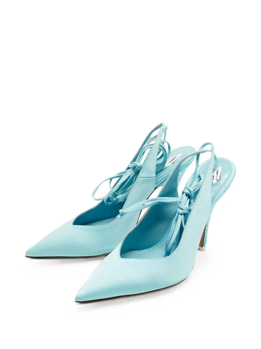 The Attico Venus Pumps mit Kristallen - Blau