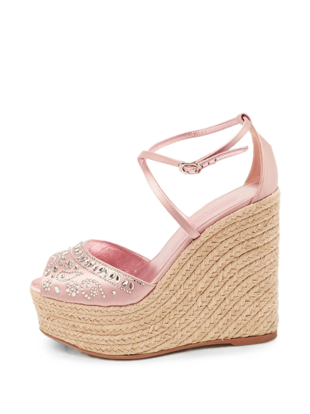 Le Silla crystal-embellished espadrilles - Rosa