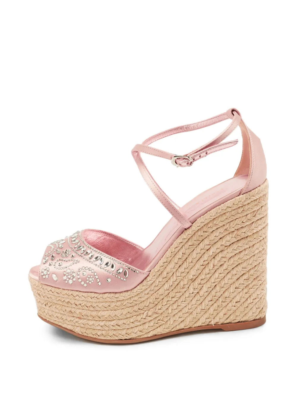Le Silla crystal-embellished espadrilles - Rosa