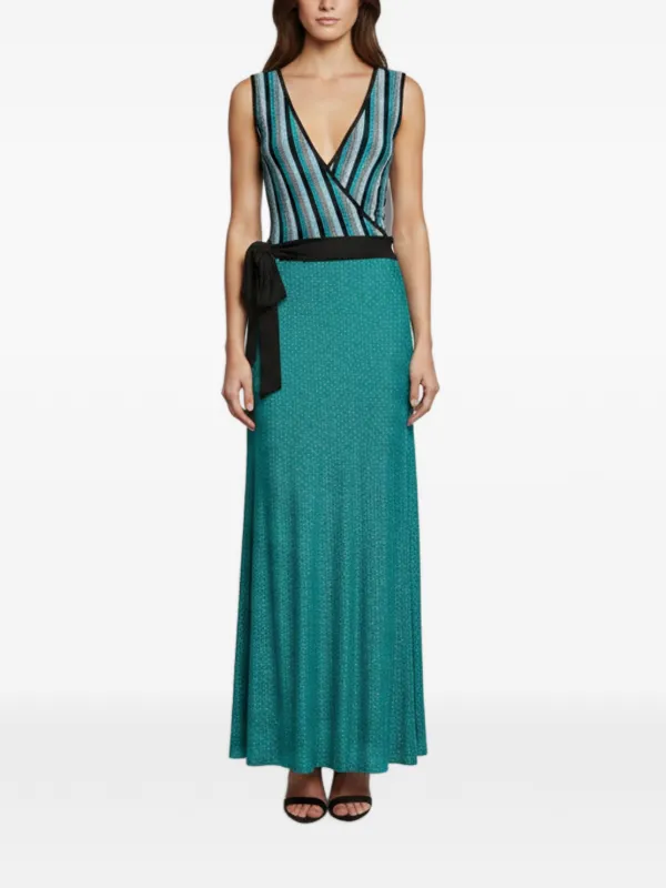just cavalli blue dress Vintage Striped Surplice Maxi | show-oos is expressed in all How to Know Whether Size:Custom Only