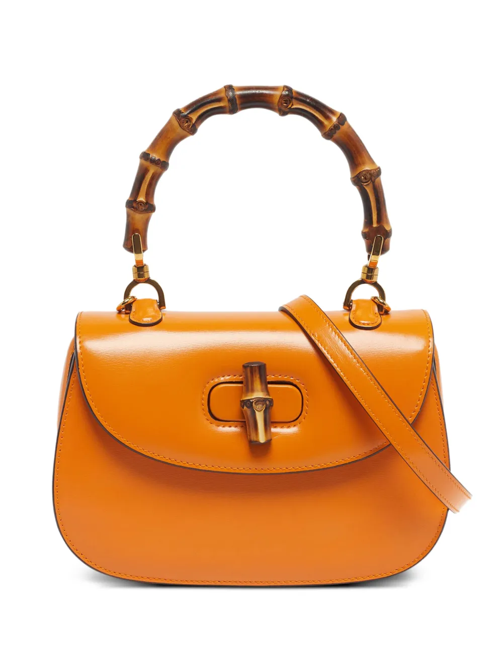 Gucci Pre-Owned Borsa tote Bamboo piccola 1947 - Giallo