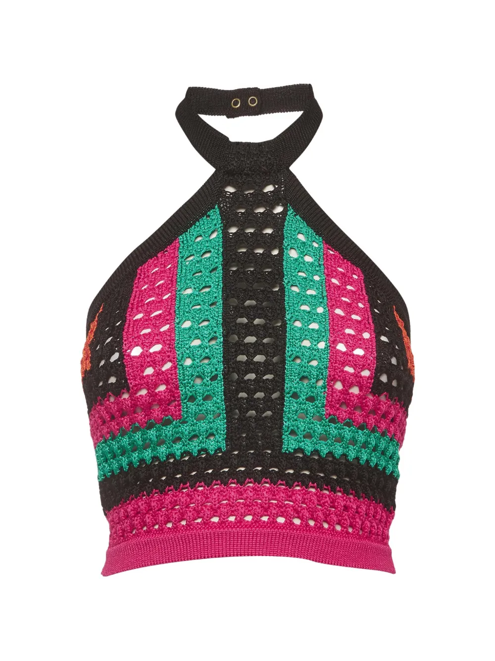 Balmain Pre-Owned Cropped-Top mit Neckholder - Schwarz