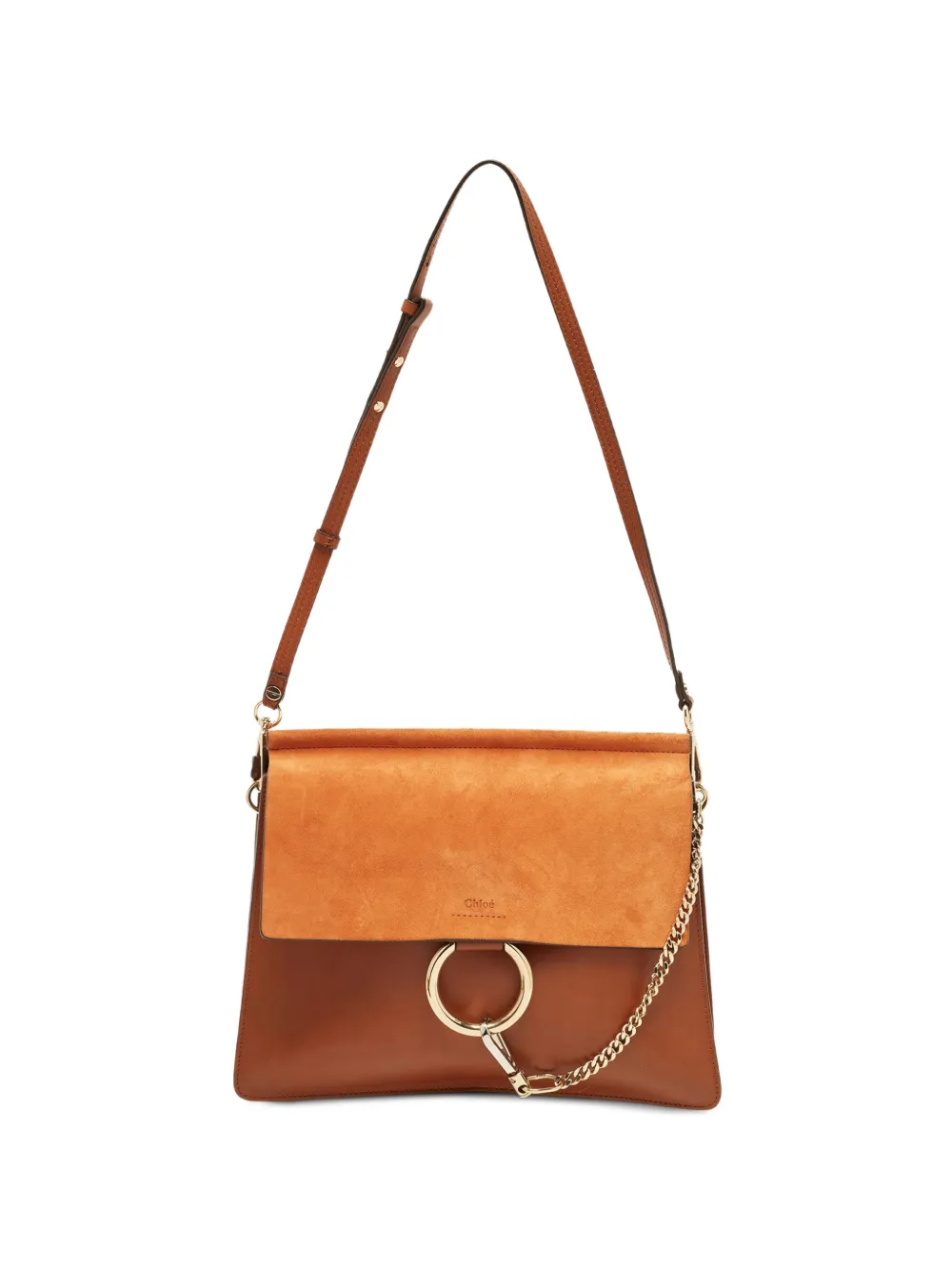 Chloé Pre-Owned Borsa a spalla Faye media - Marrone