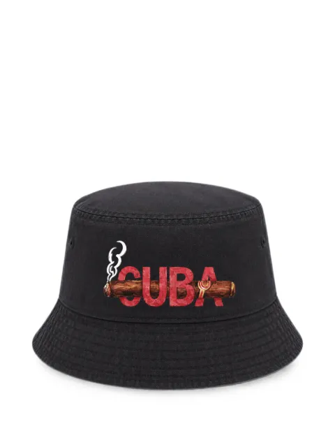 Melt graphic-print bucket hat