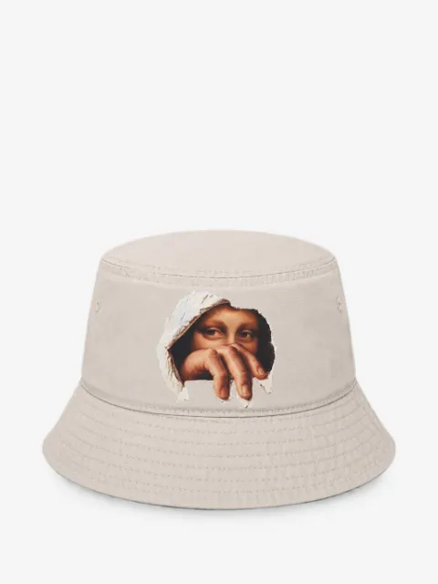 Melt graphic-print cotton bucket hat