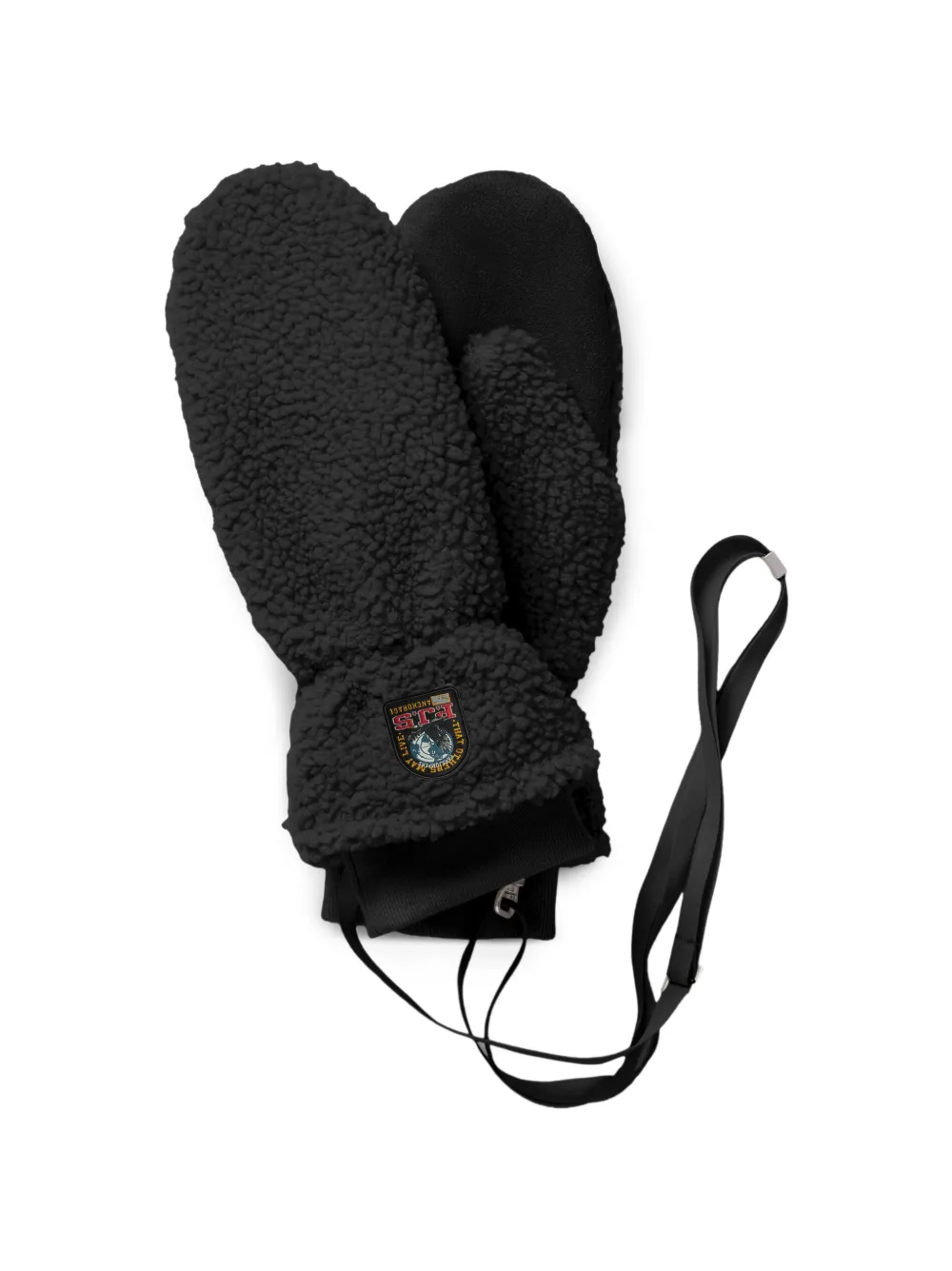 Parajumpers Ilova Fleece Mittens In Black