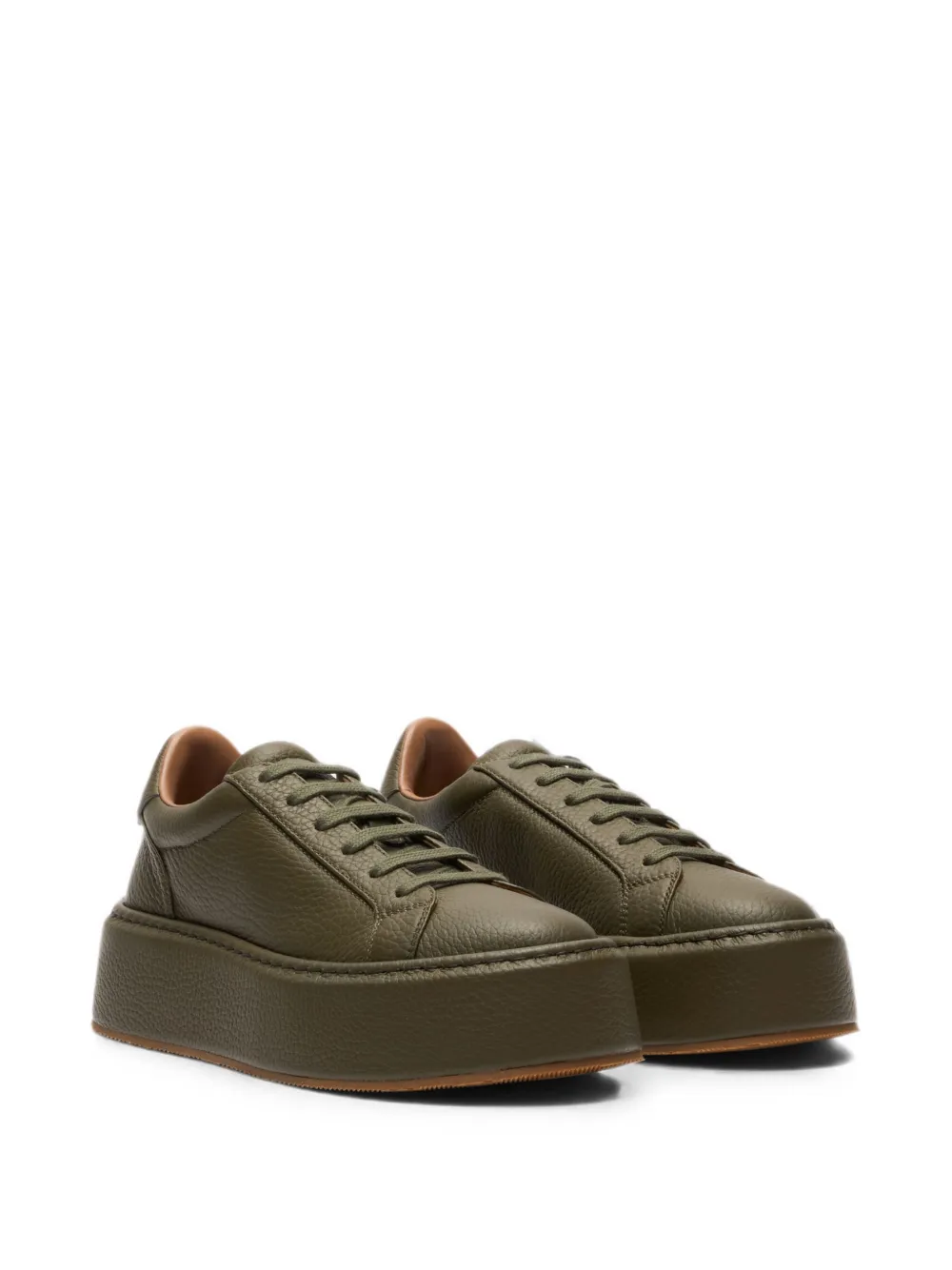 Casadei I-Box leather sneakers Groen
