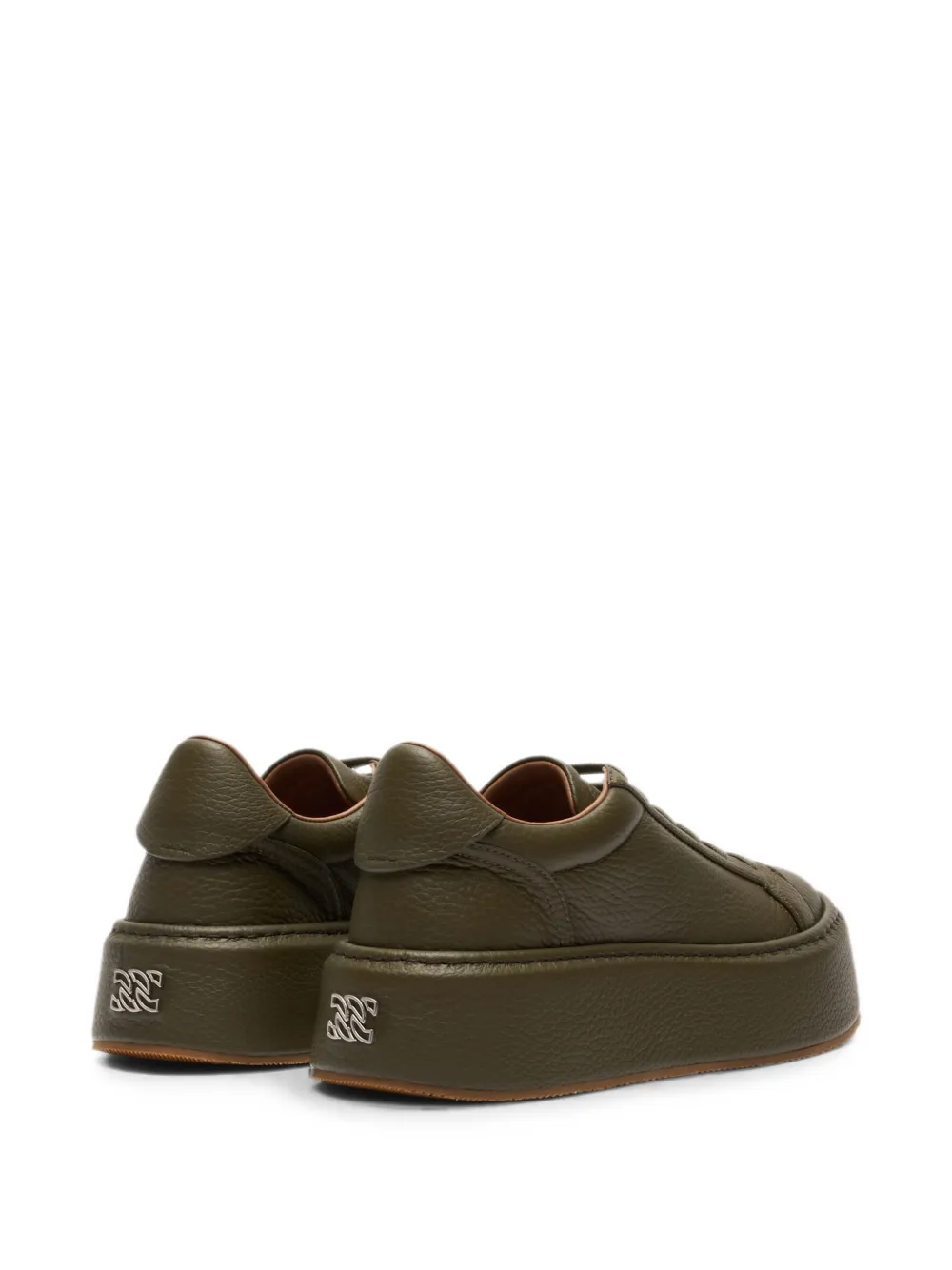 Casadei I-Box leather sneakers Groen