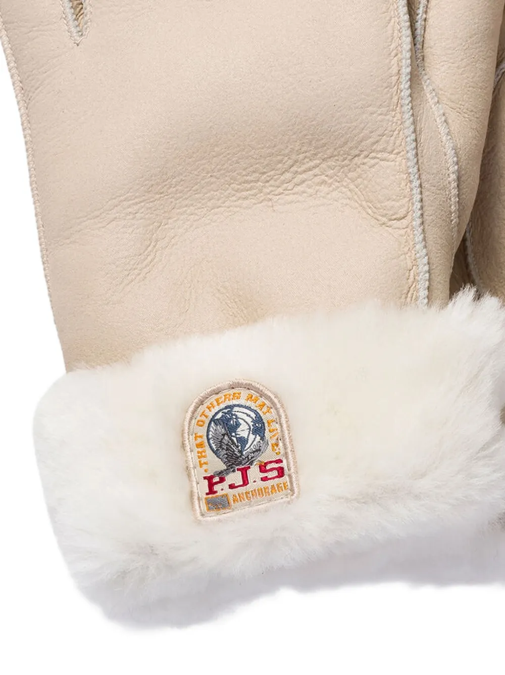 Parajumpers Gindal leren handschoenen Beige