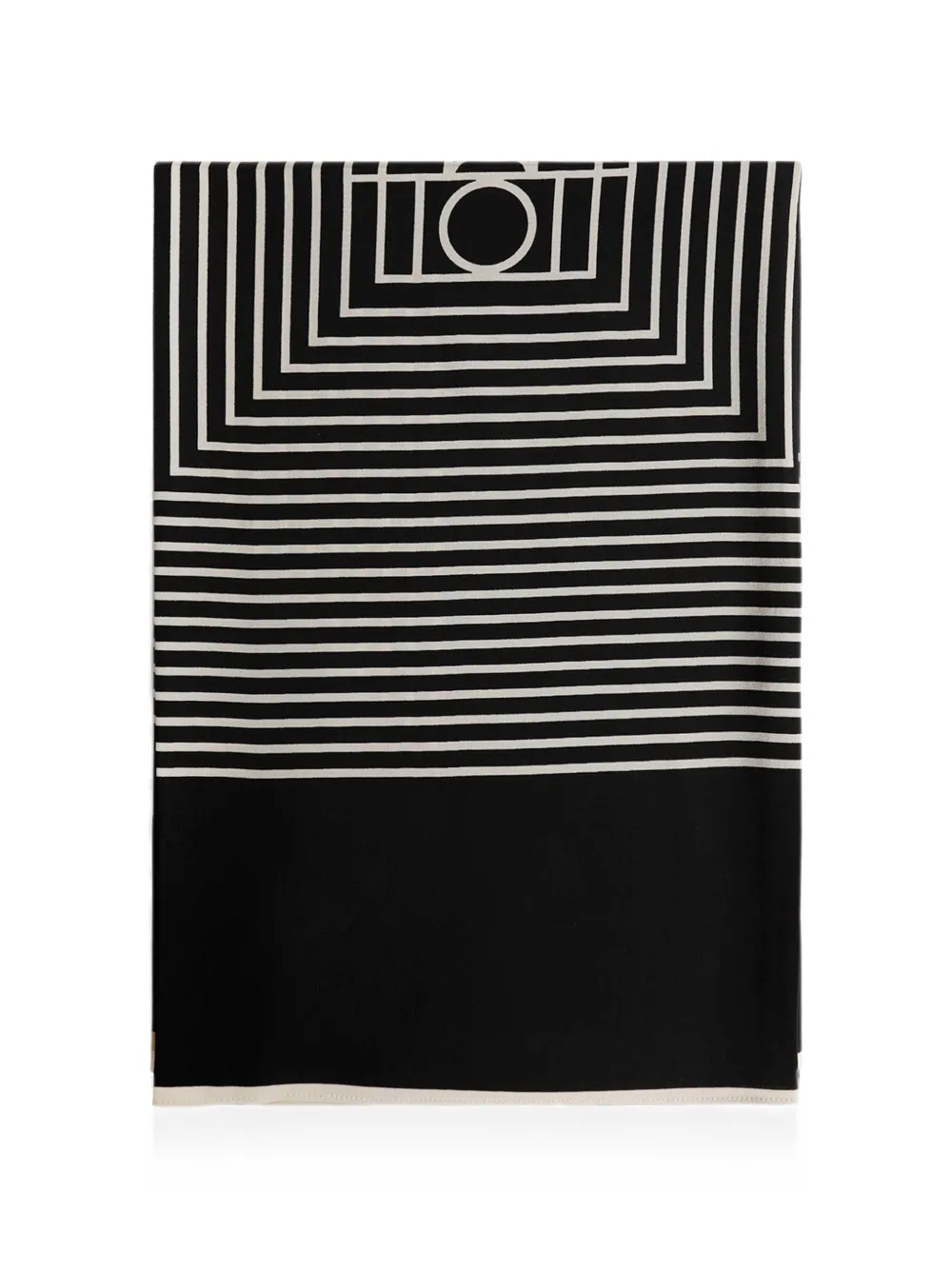 TOTEME Monogram logo-detail scarf - Nero