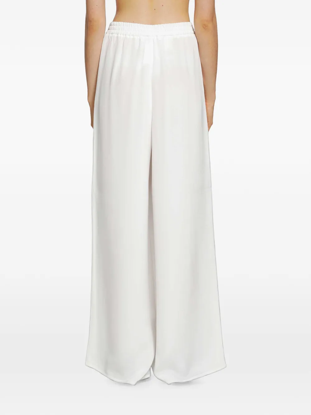 Max Mara Broek met wijde pijpen Wit