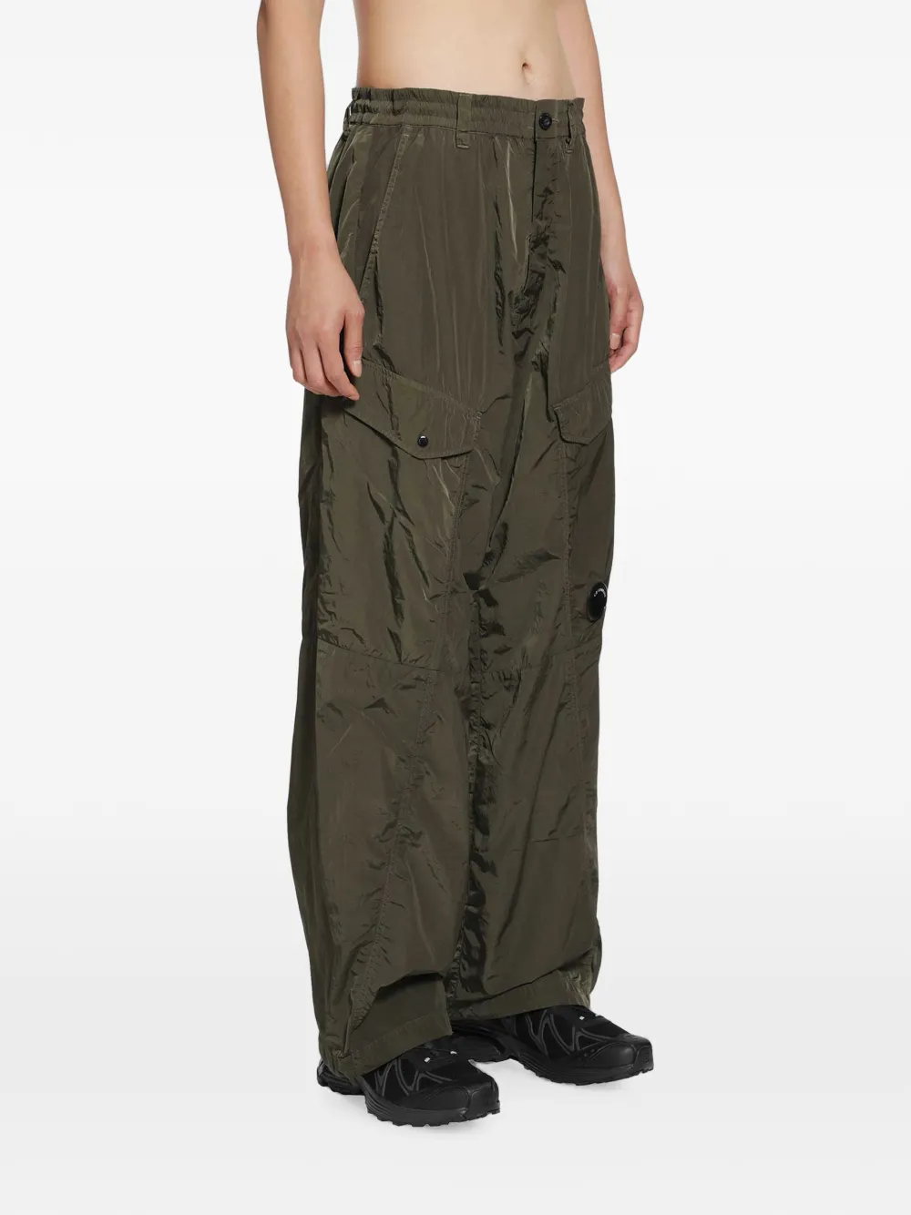 C.P. Company Chrome-R cargo broek met Lens-detail Groen