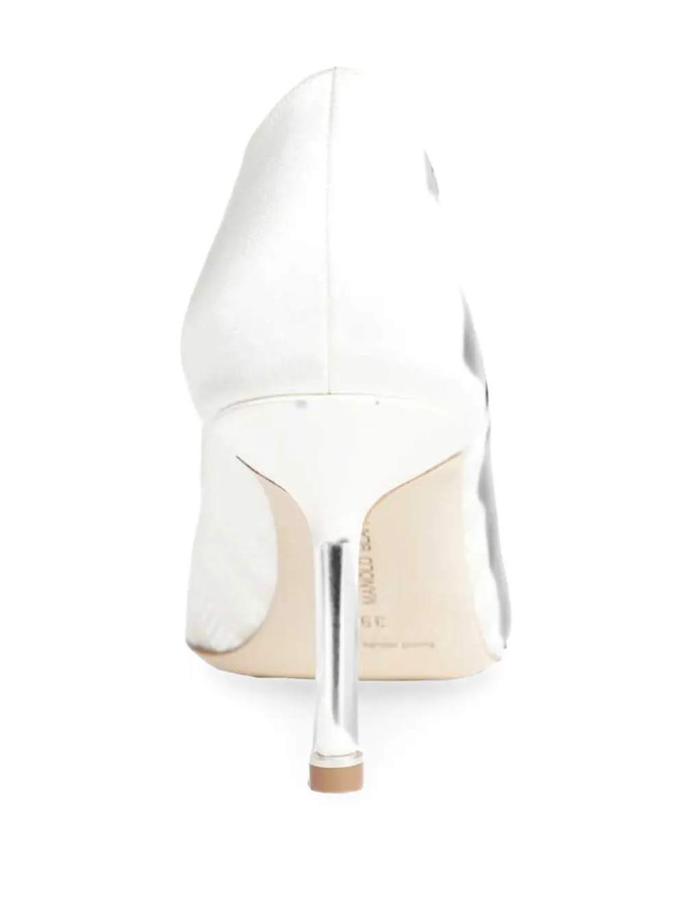 Manolo Blahnik Hangisila crystal-buckle pumps Wit