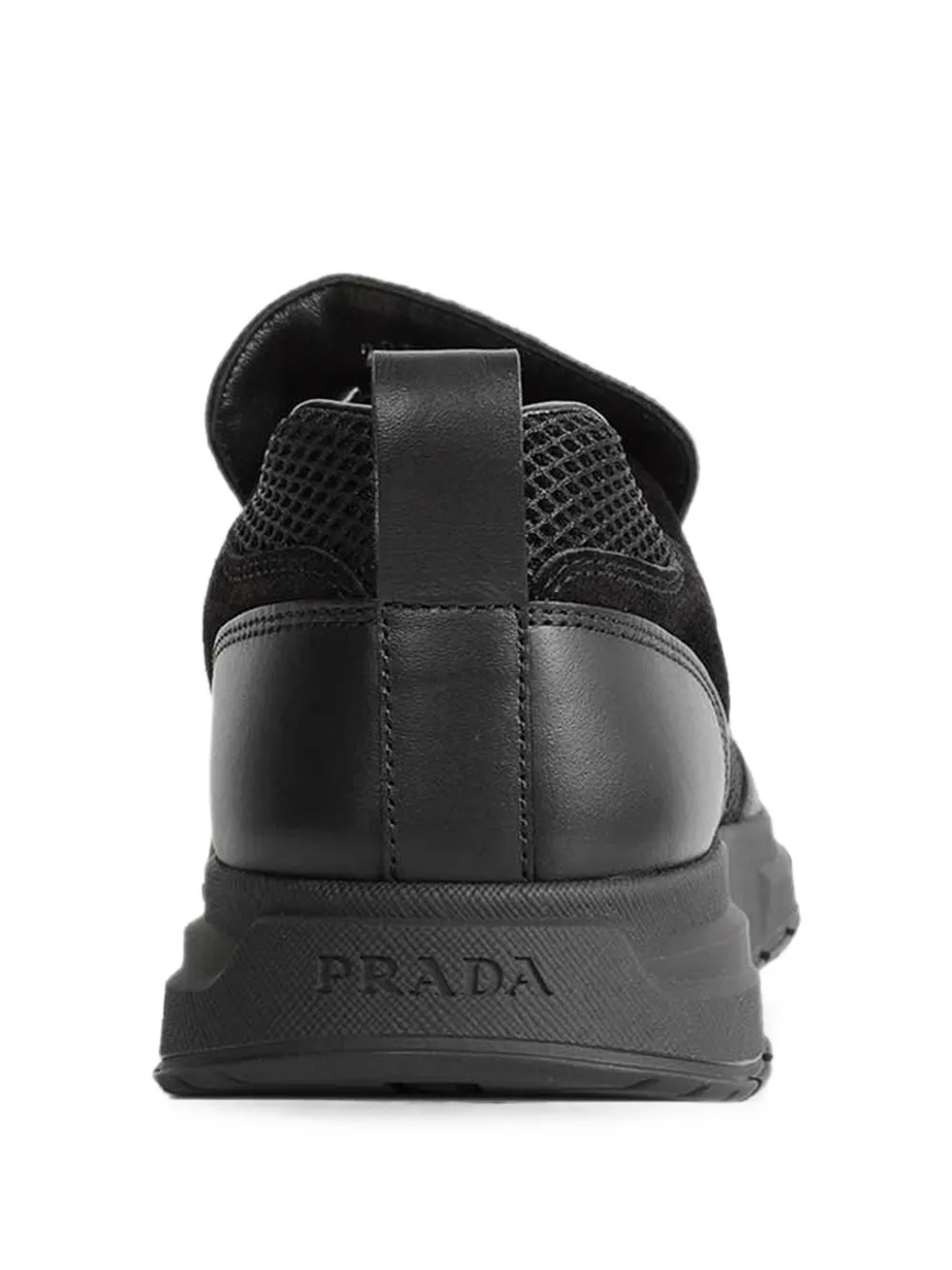 Prada Prax mesh sneakers Zwart