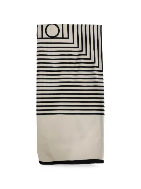 TOTEME monogram-print silk scarf