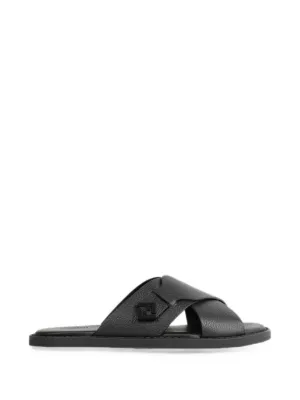 Prada クロスストラップ サンダル | ブラック | FARFETCH JP