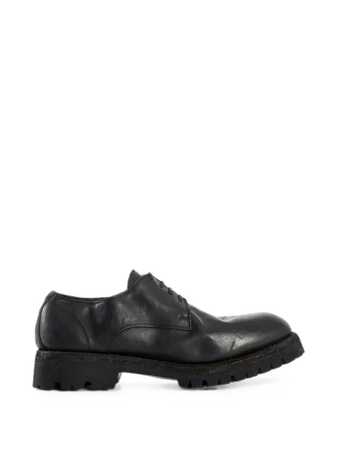 Guidi leather lug-sole derby shoes