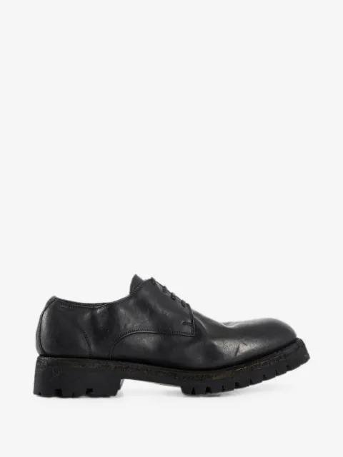 Guidi leather lug-sole derby shoes