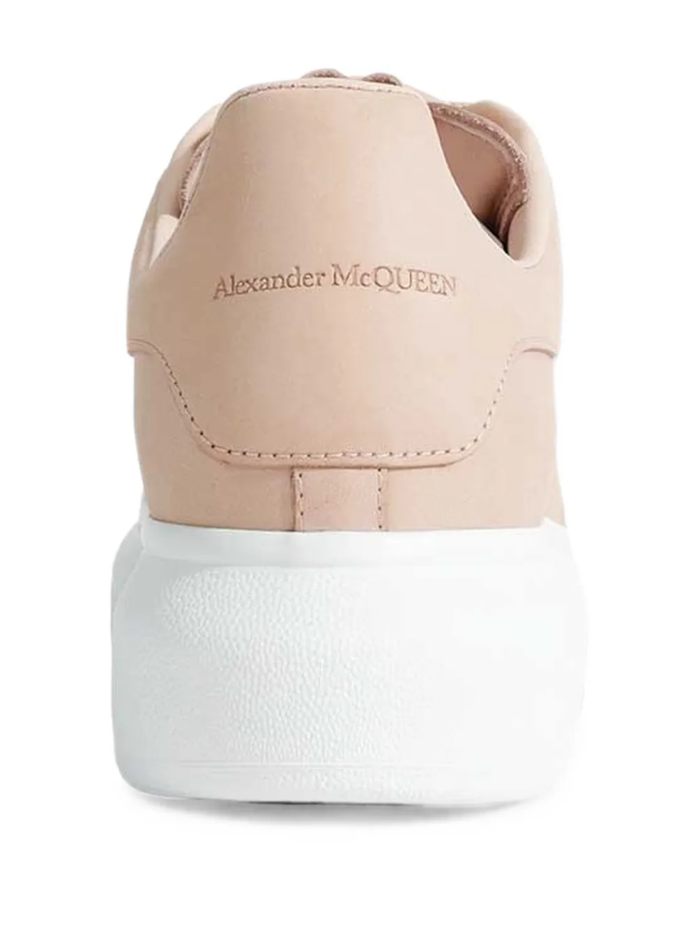 Alexander McQueen Oversized leather sneakers Beige