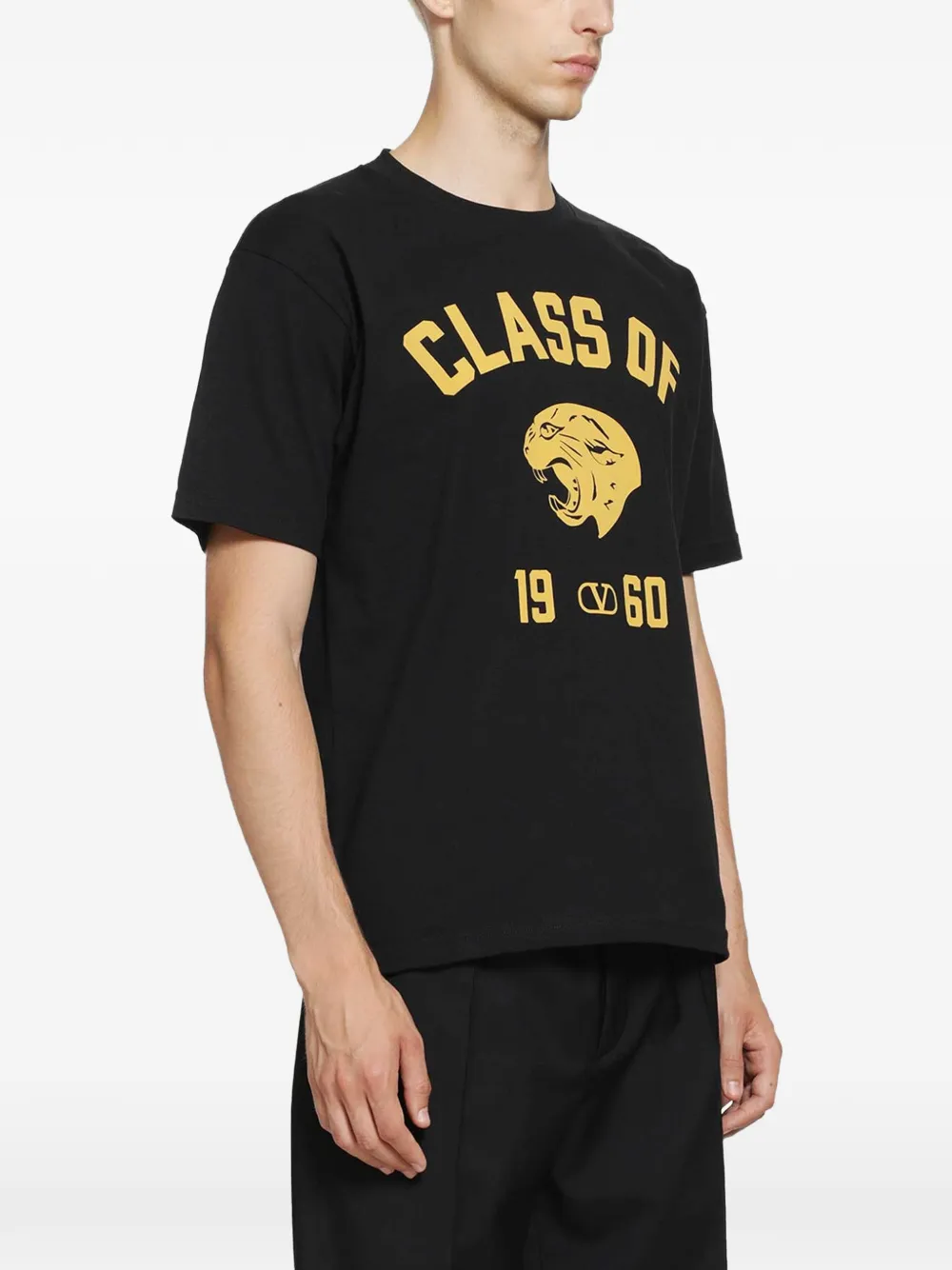 Valentino Garavani T-shirt met panterprint Zwart