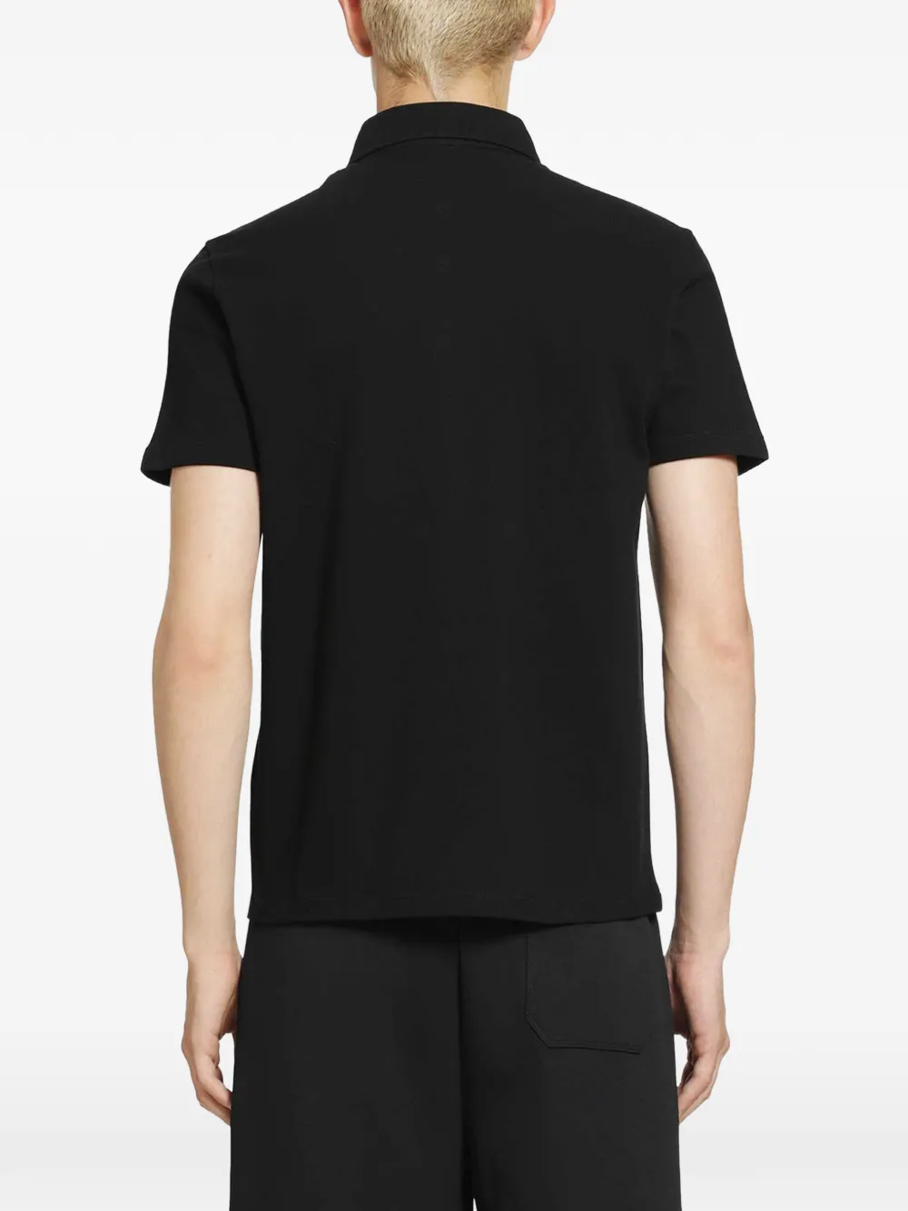 Valentino Garavani VLogo katoenen poloshirt met zak Zwart