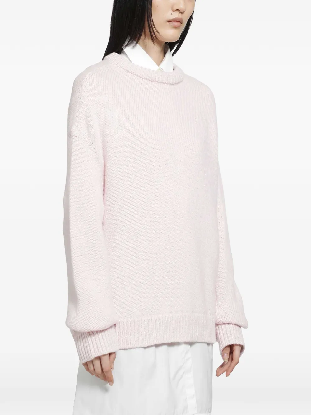 Jil Sander Trui met hoge hals Roze