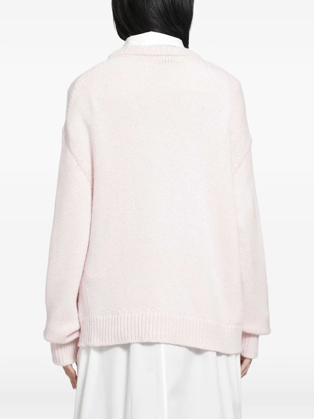 Jil Sander Trui met hoge hals Roze