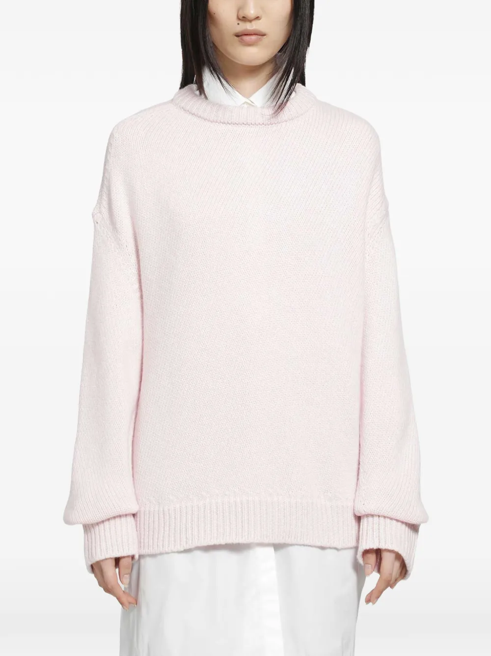 Jil Sander crew-neck long-sleeve sweater - Rosa