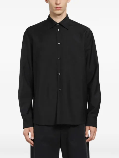 Jil Sander wool-mohair canvas shirt