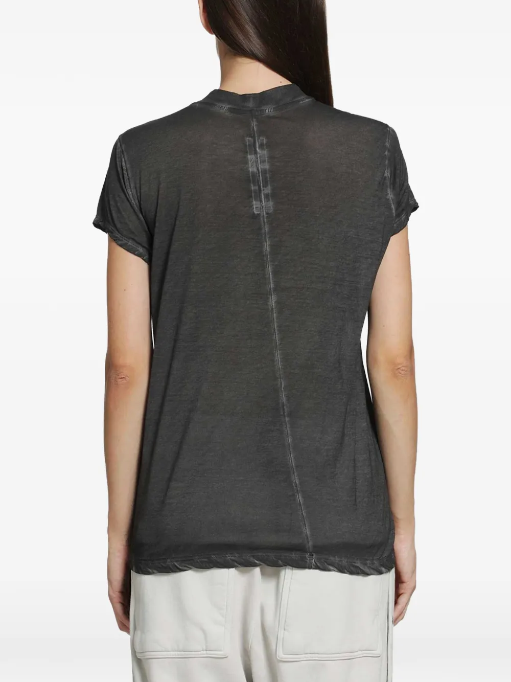 Rick Owens DRKSHDW Small Level T-shirt met pentagram-print Grijs